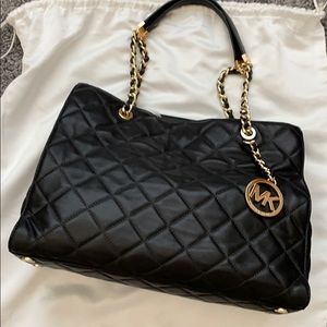 Michael Kors quilted black handbag